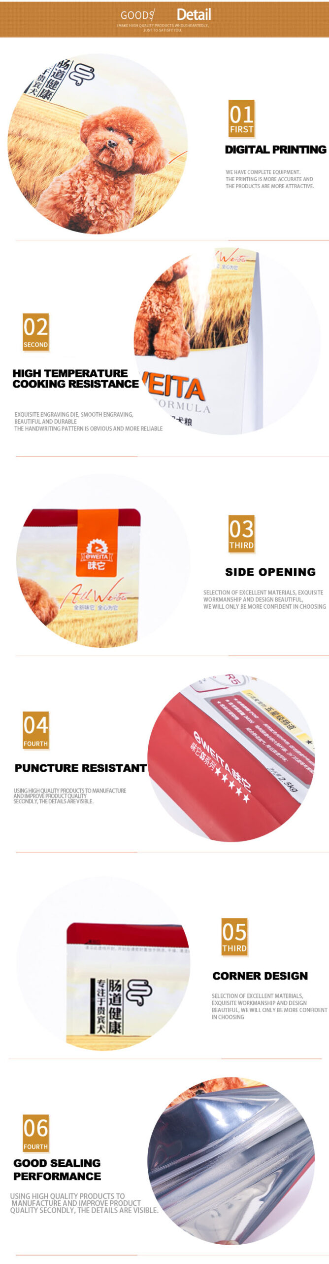 Dog Foods Bags 2.5kg