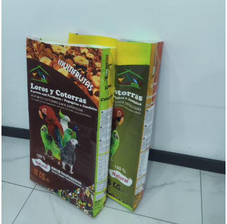 High Quality Parrot Dry Food Packaging Bag 15kg 20kg 25kg 50kg