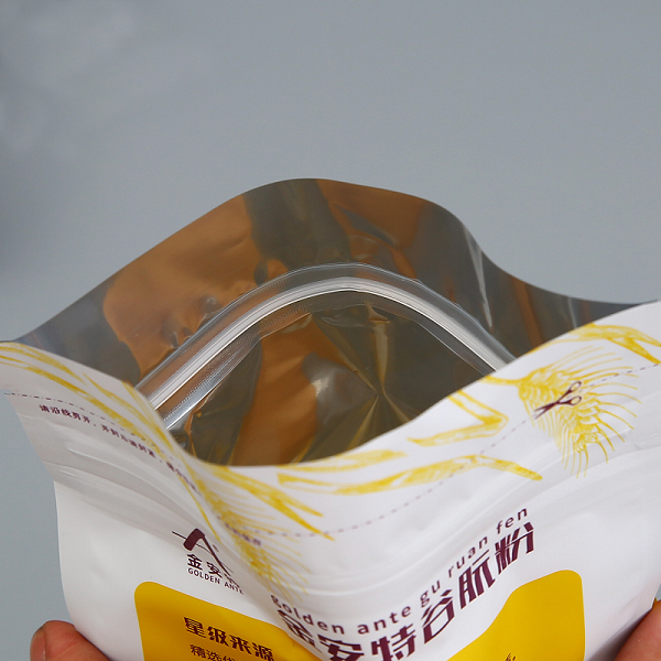 Customized Organic Wheat Starch Packaging Bags Flat Bottom Plastic 500g 1kg 5kg Wheat Flour Gluten Powder - Image 4