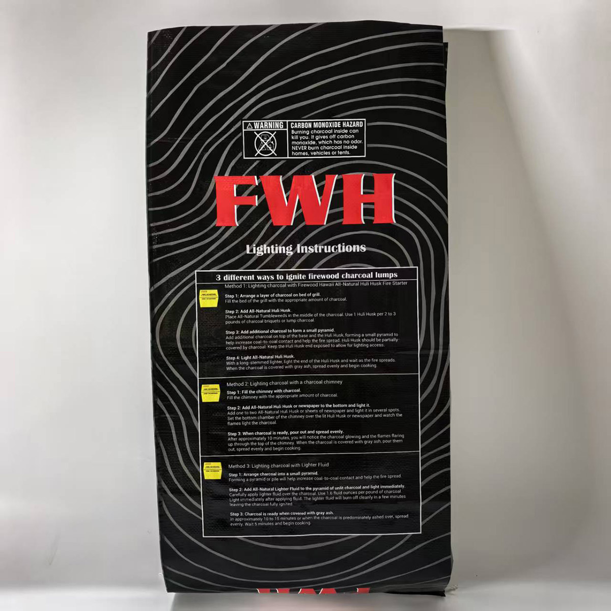 Moisture proof laminated woven OEM charcoal bags good price custom printed 7lb 15lb 20lb 40lb mesquite charcoal packaging - Image 4