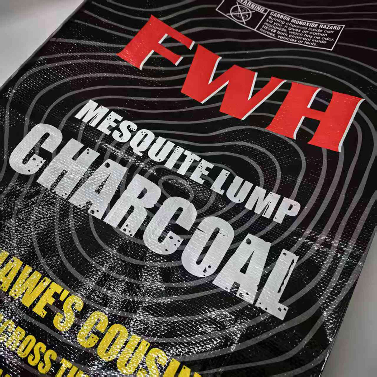 Moisture proof laminated woven OEM charcoal bags good price custom printed 7lb 15lb 20lb 40lb mesquite charcoal packaging - Image 6